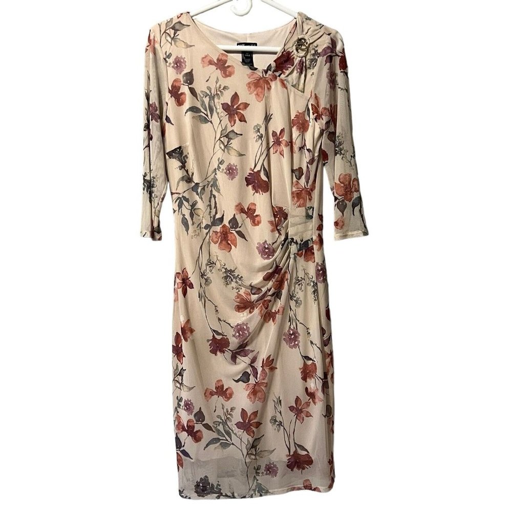 Kate And Lily NWT Floral Dress Size 10p Boho Summer Chic Wedding Formal Party - Picture 1 of 15